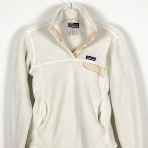 Patagonia M Cream Snap T Fleece Pullover Jacket